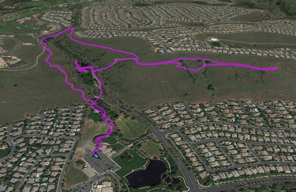 GPS Track of Hike