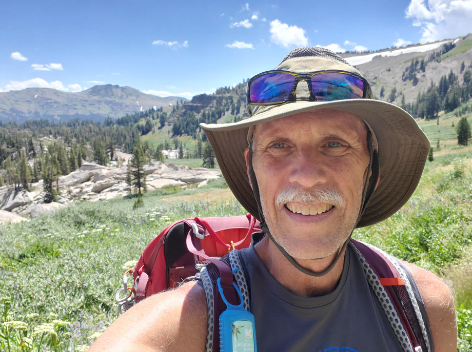 At the crest