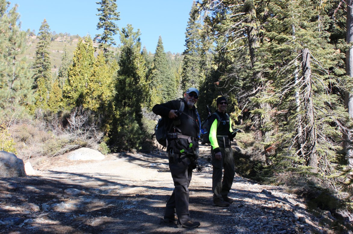 Phil and Mark at the start of the hike