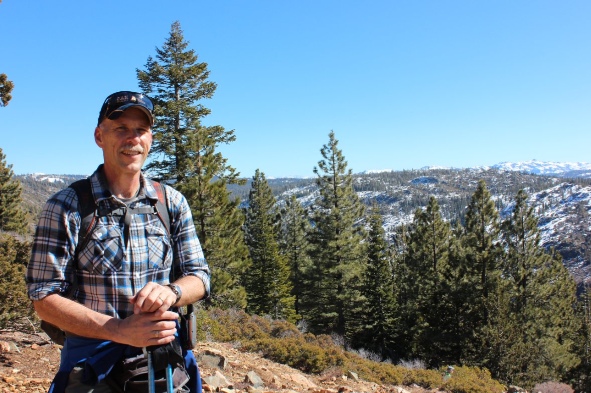 Greg on the trail