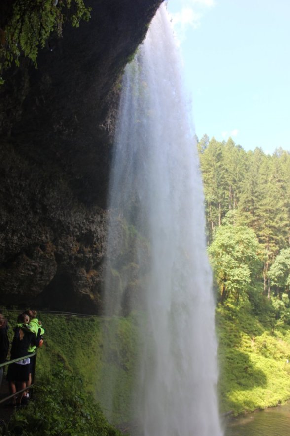 Behind South Falls