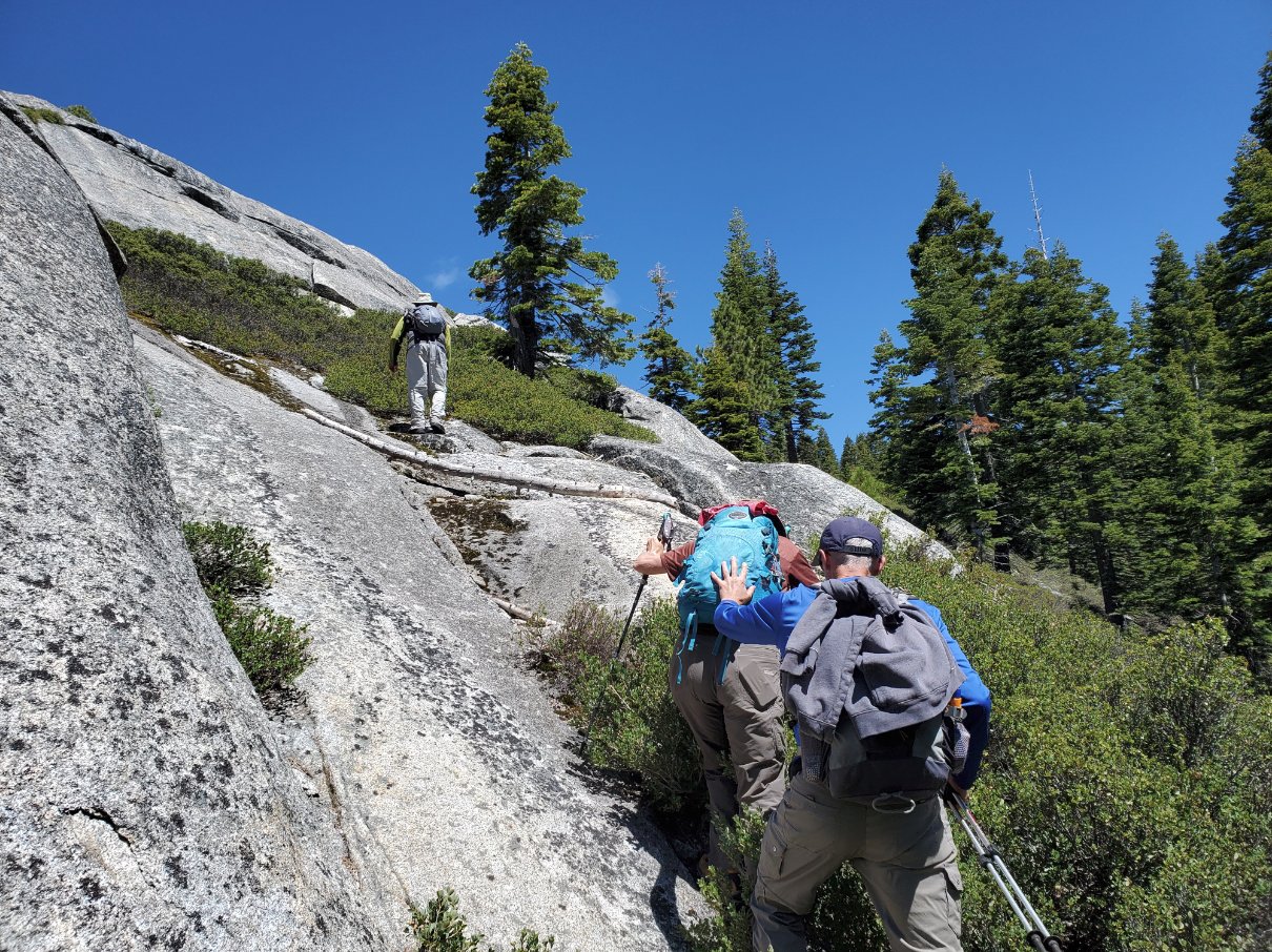 Heading up Slick Rock