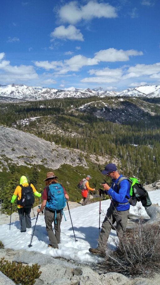 Heading back down