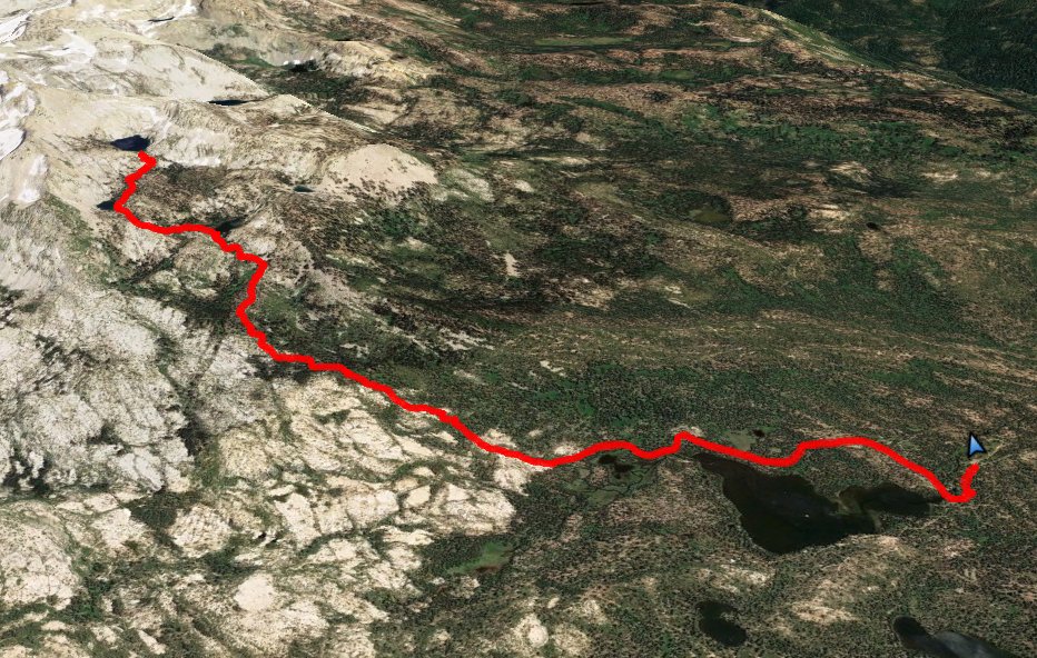 GPS Track of Hike