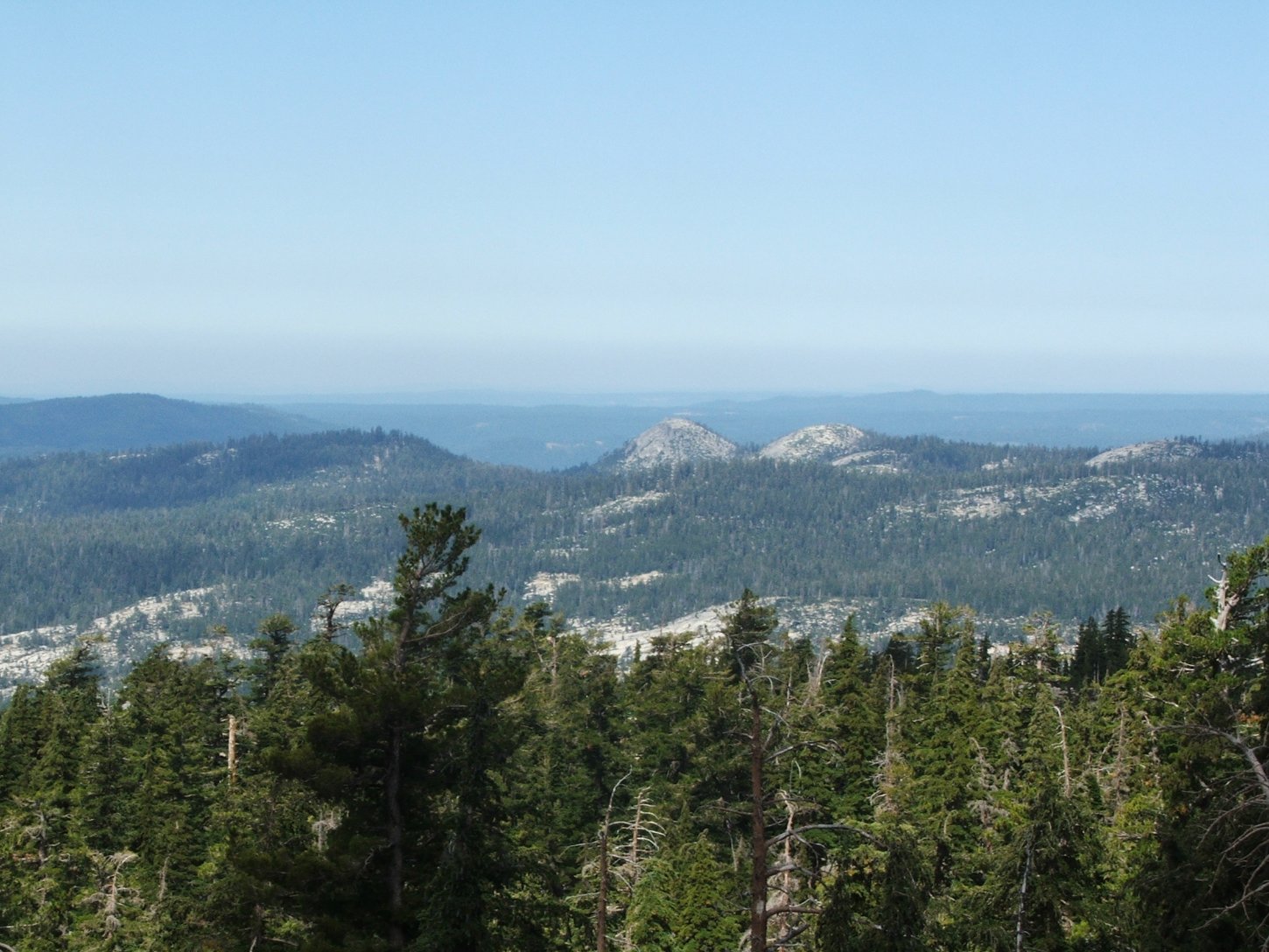 View back down toward Wrights Lake