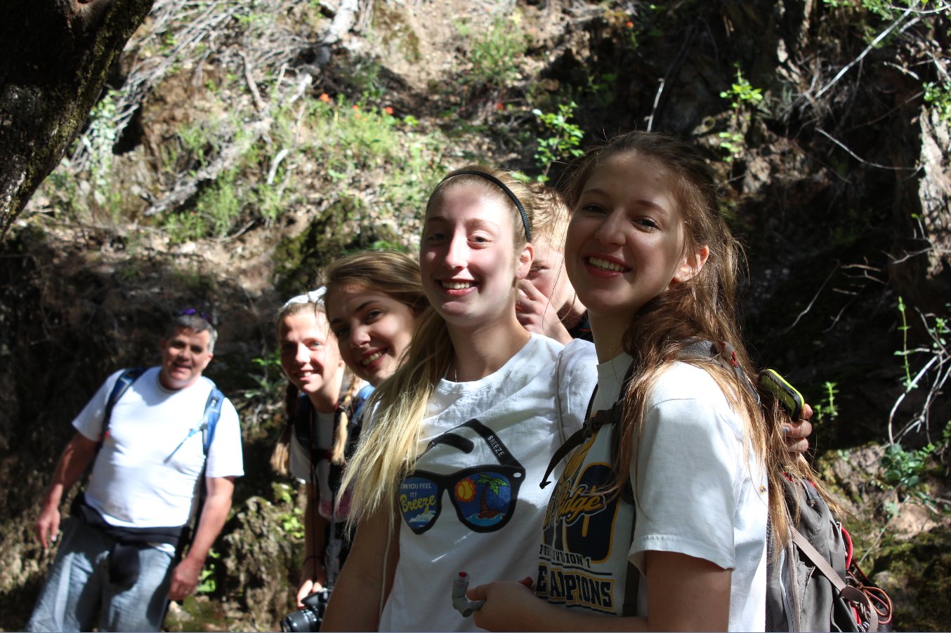 Some of the group near the start