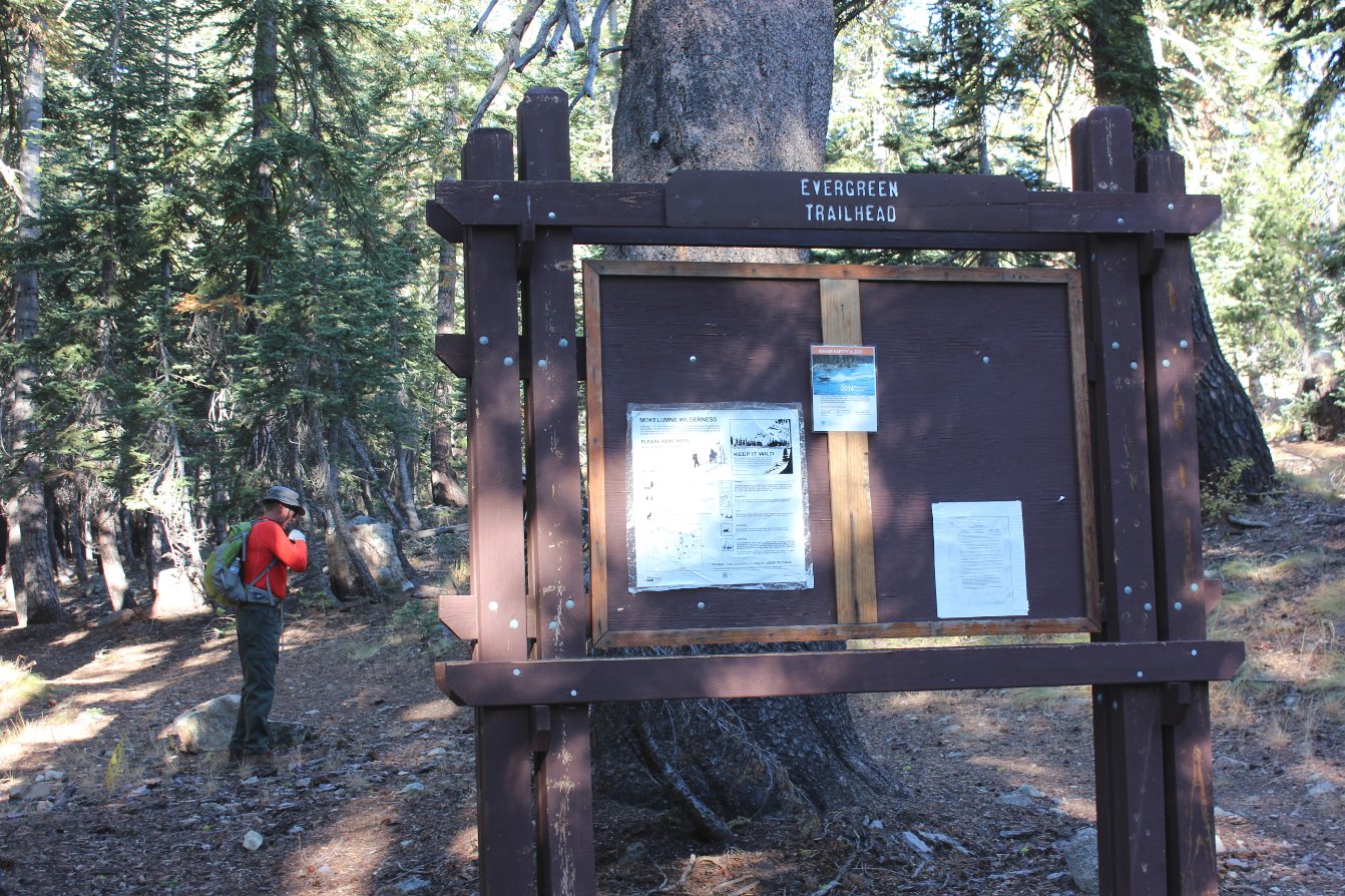 Trailhead marker