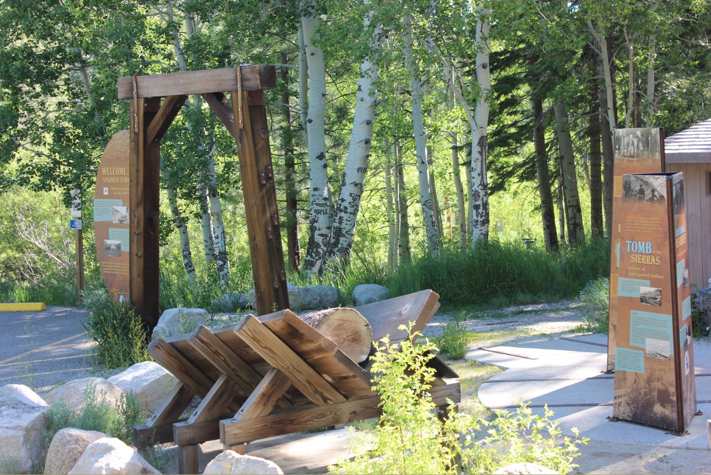 Spooner Summit parking area