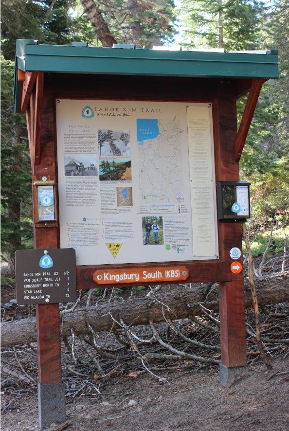 Trailhead sign