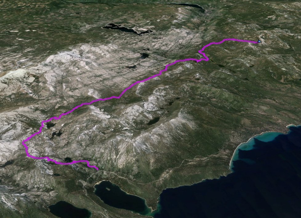 GPS Track of the hike