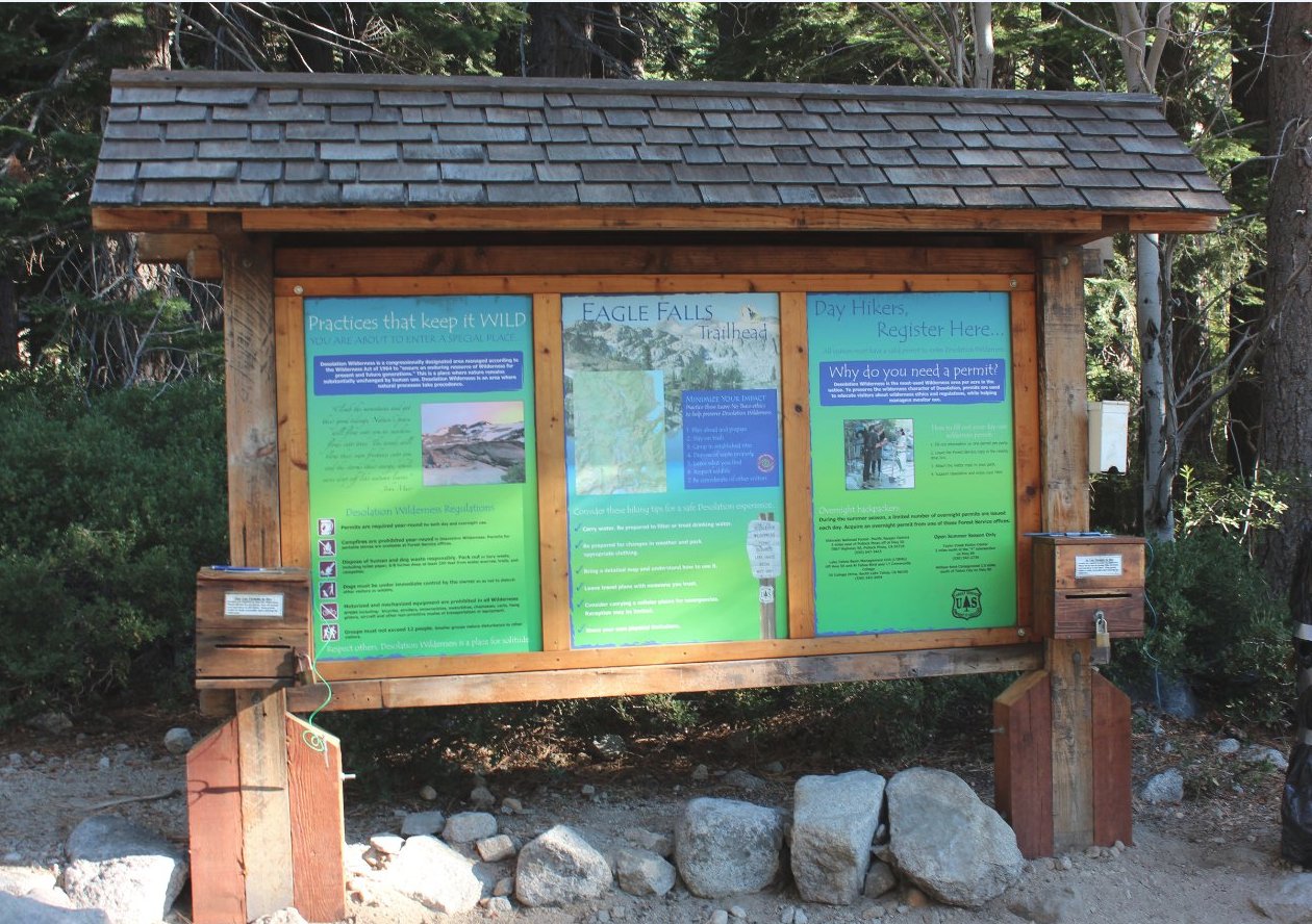 Kiosk at the start
