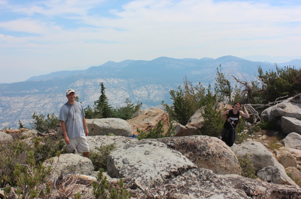 Tristan and Rich at the peak