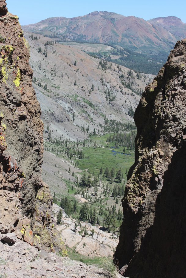 Window down to the valley