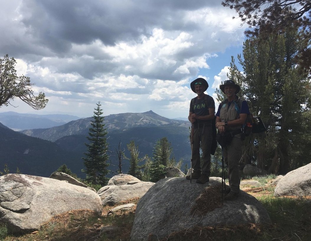 Along the ridgeline