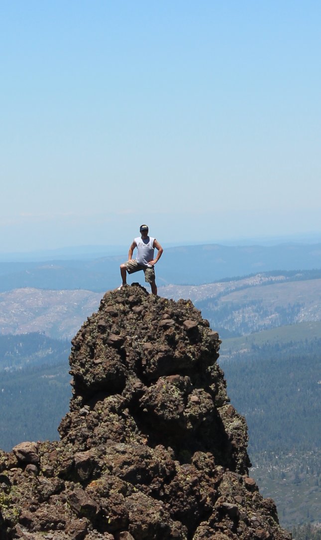 Steve on the outcropping