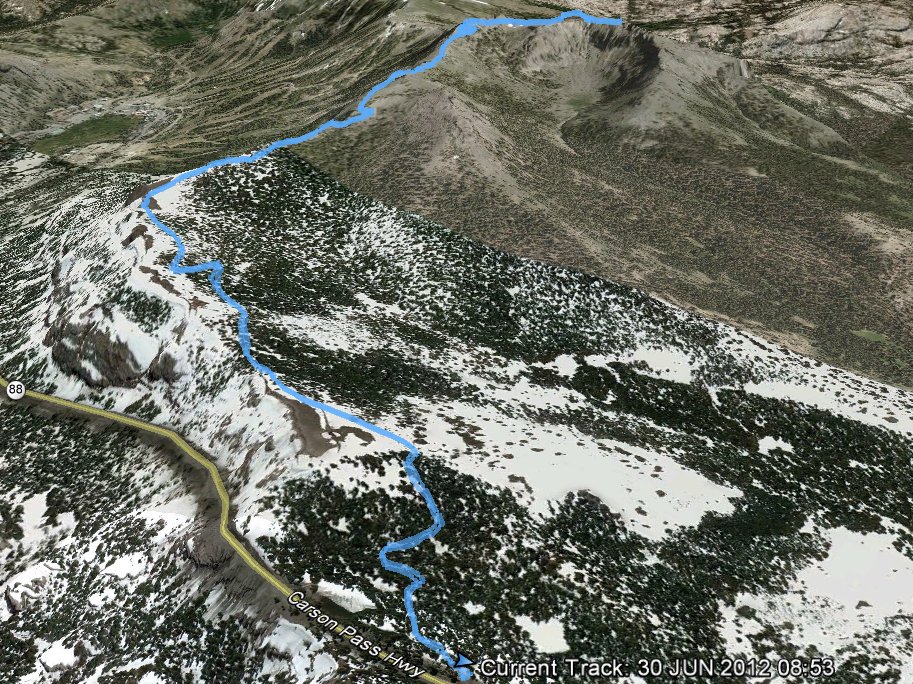 GPS Track of Hike