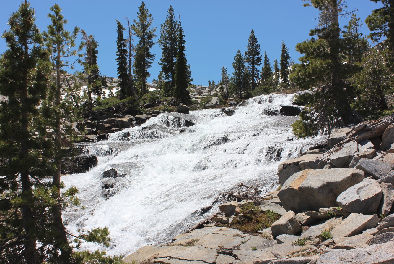 Neart the top of the falls