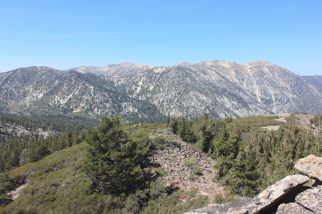 Freel, Job's Sister, and Job's Peaks from left to right