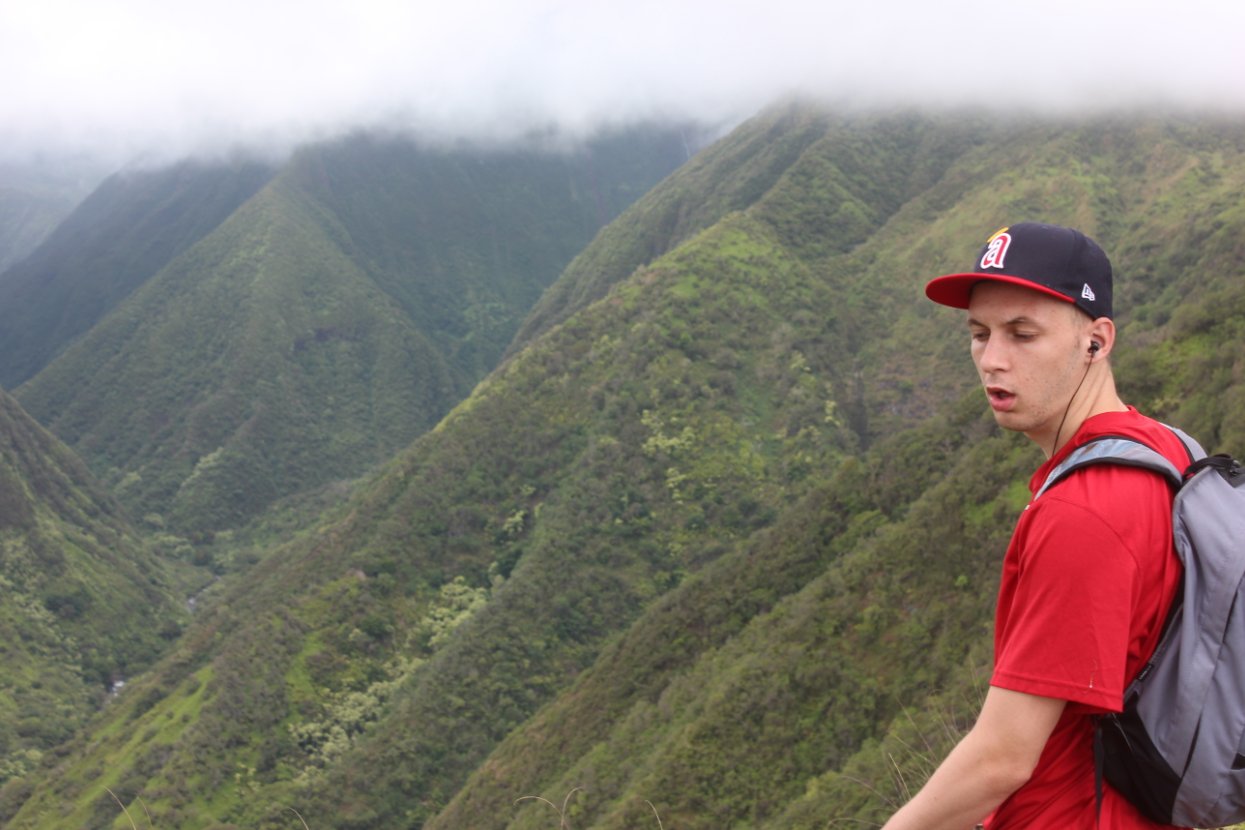 Tristan along the hike
