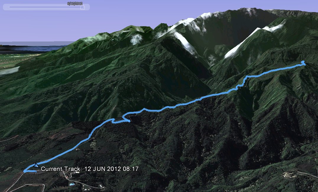 GPS Track of Hike