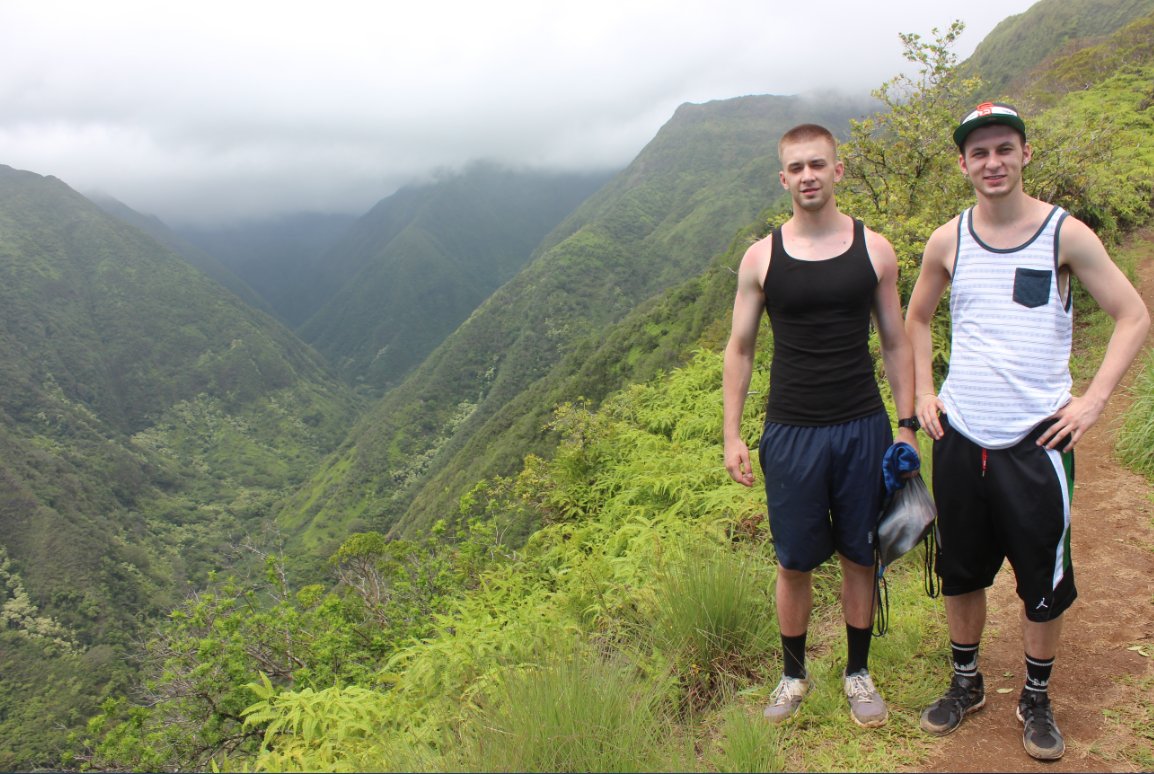 Boys at the overlook