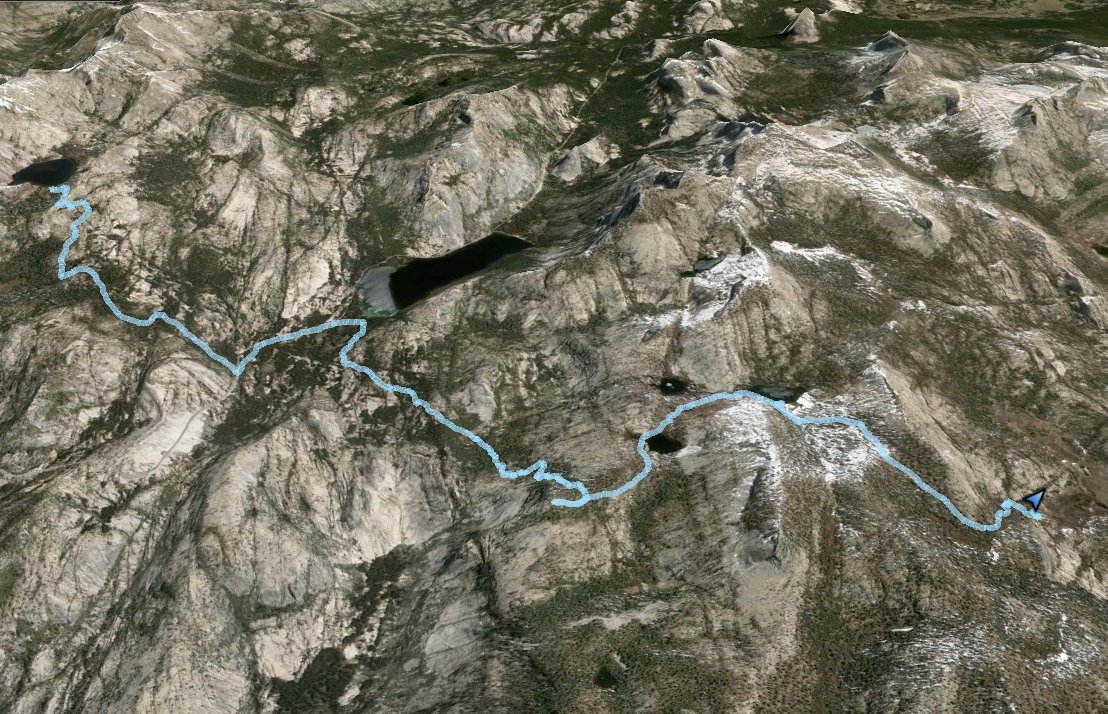 GPS Track of Hike